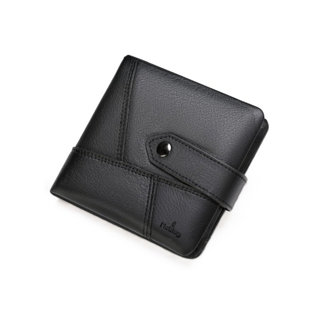 Noblag Men's RFID Wallets Money Clip Black